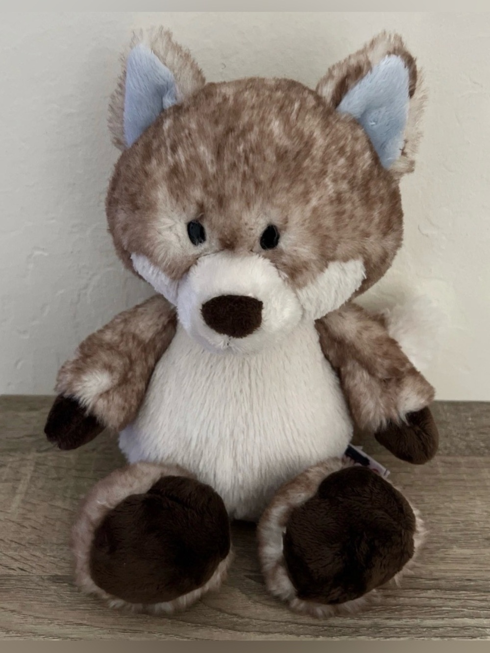 NICI Winter Snow Fox Nordin 2021 Cream Brown Plush Stuffed Animal Super Soft 13”
